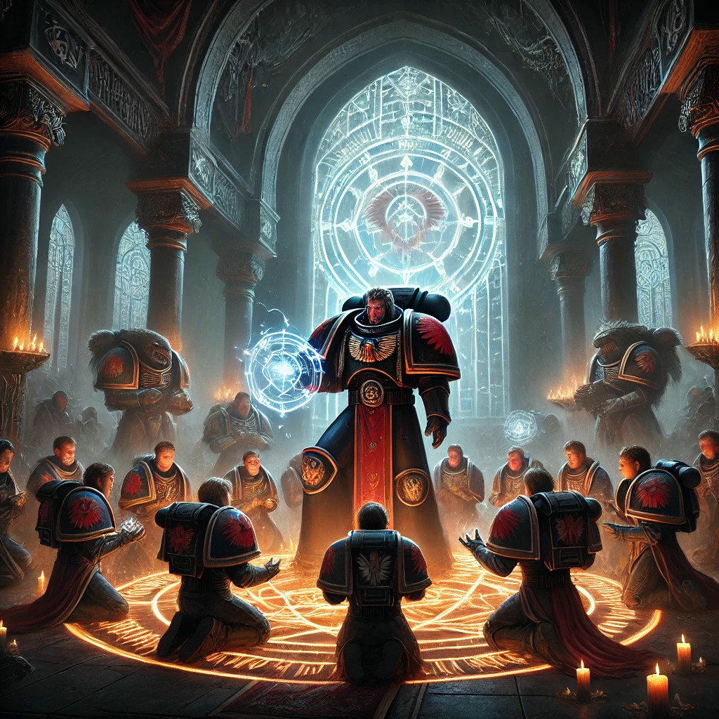 A lesson in psychic powers for Blood Wolves Initiates.