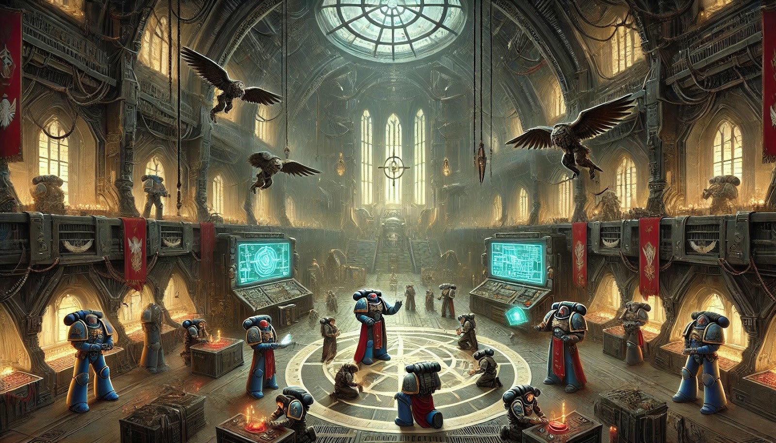 Blood Wolves indoctrinating candidates on their fleet.