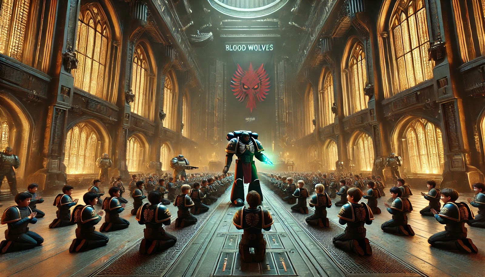 A training session of Blood Wolves Initiates.