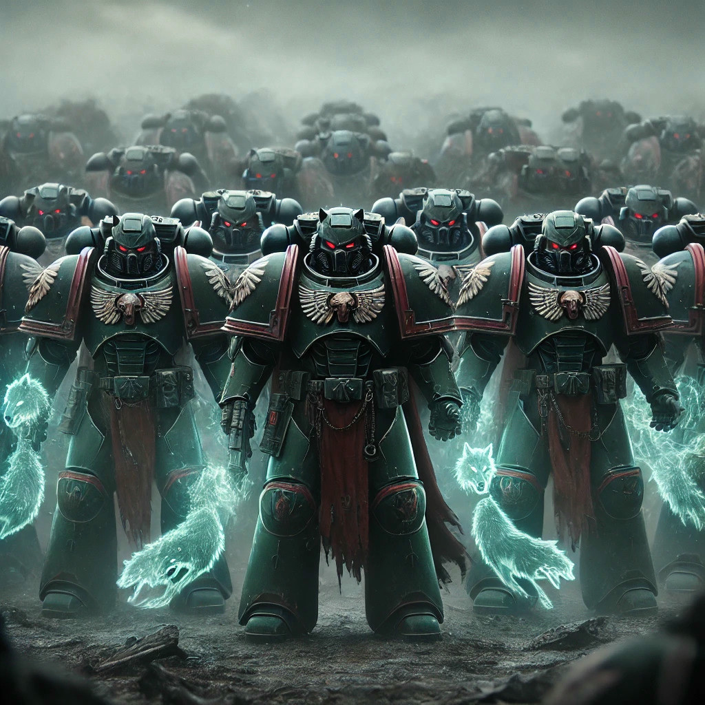 Showing pack based psychic powers used by the Blood Wolves.