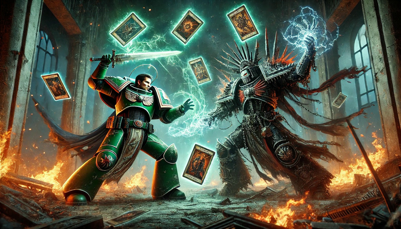 A battle between Fatum Silvermist and a traitorous sorcerer.